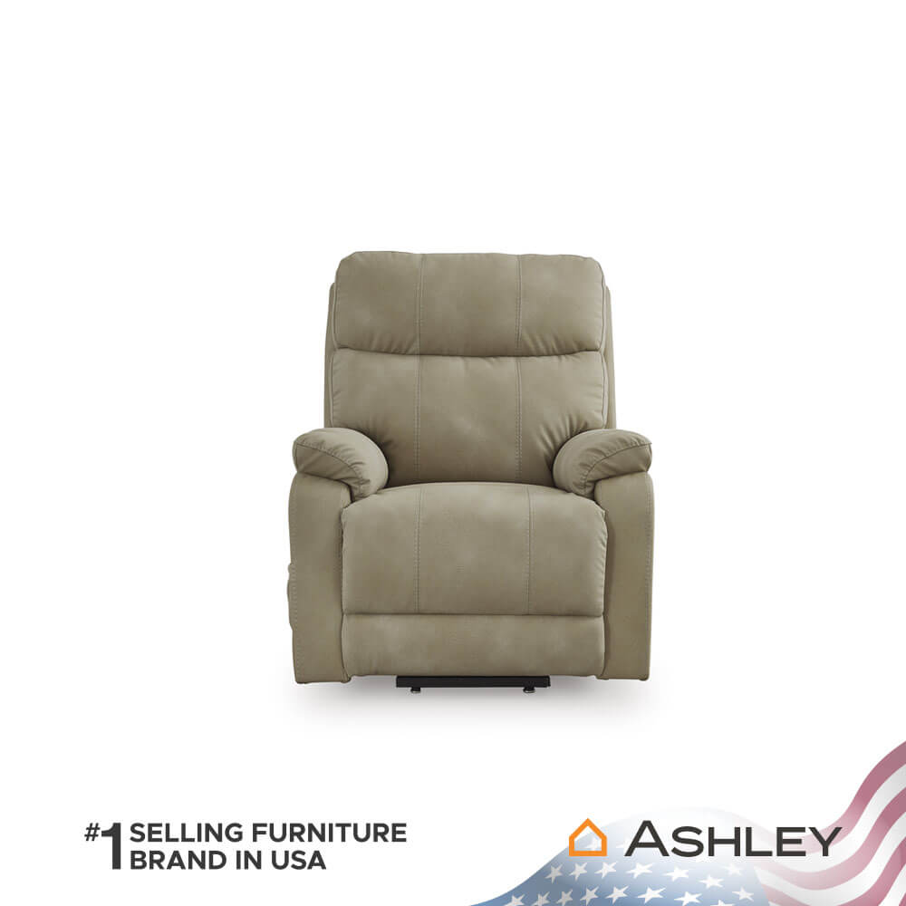 โซฟาปรับเอนไฟฟ้า 1 ที่นั่ง ASHLEY FURNITURE HOMESTORE รุ่น NEXT-GEN DURAPELLA/1RM สีน้ำตาลอ่อน