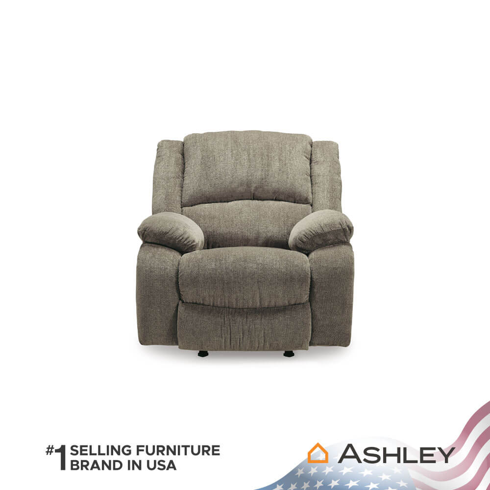 โซฟาปรับเอนนอน ไฟฟ้า 1 ที่นั่ง ASHLEY FURNITURE HOMESTORE รุ่น DRAYCOLL/1RM สีน้ำตาลอ่อน