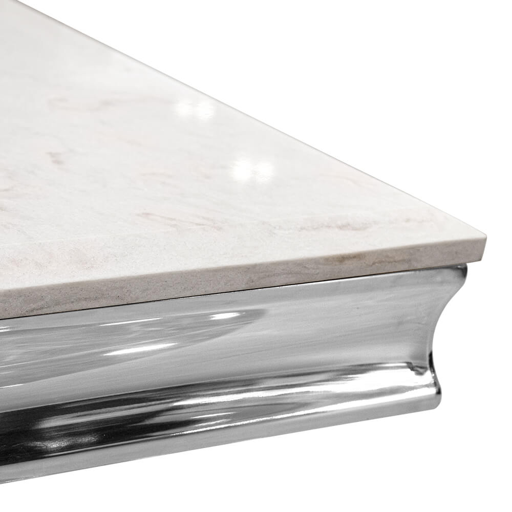 โต๊ะอาหาร CHIC REPUBLIC รุ่น HERNANDEZ-CH/300 MARBLE สีขาว