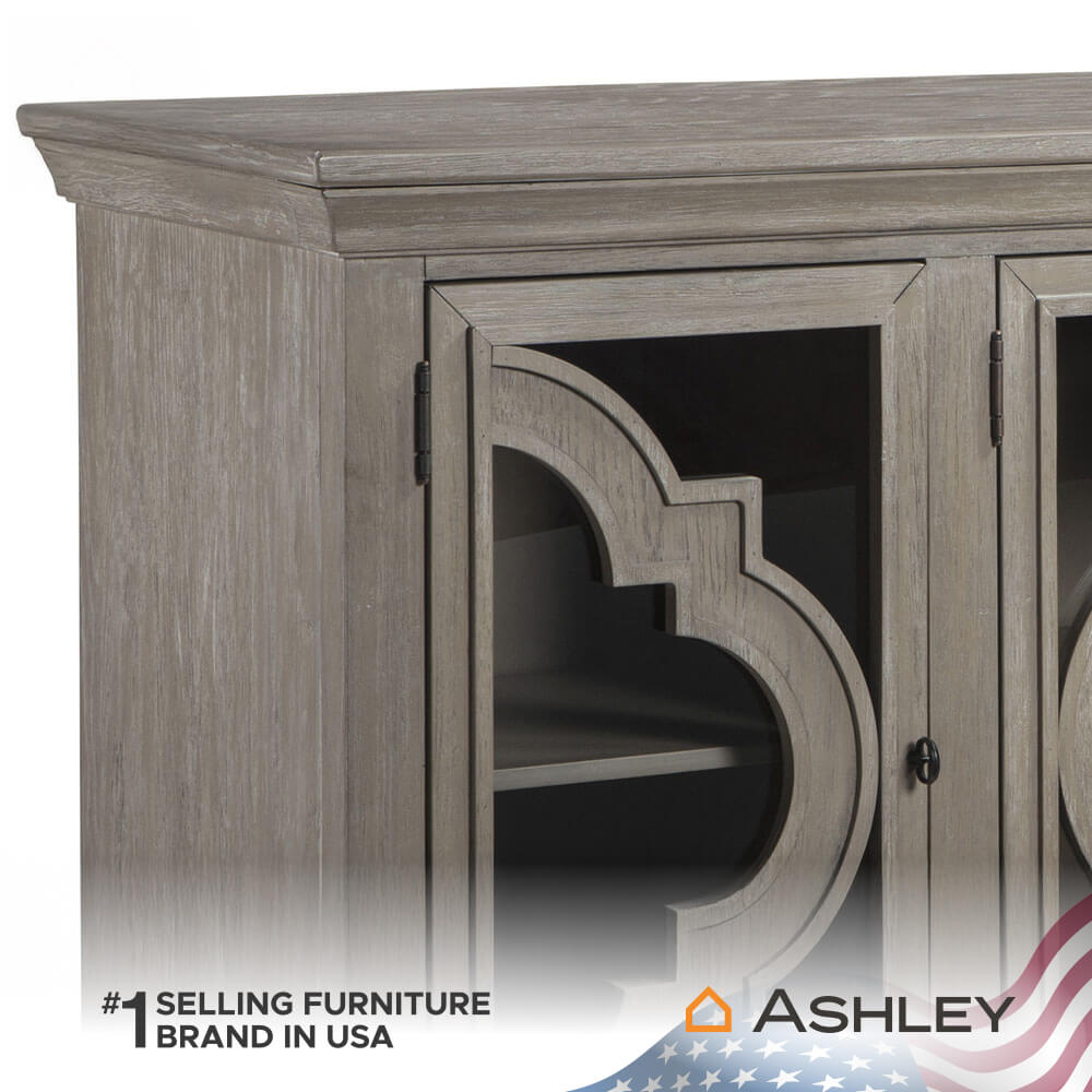 ตู้เตี้ยบานเปิด ASHLEY FURNITURE HOMESTORE รุ่น FOSSIL RIDGE/193 สีเทาวินเทจ