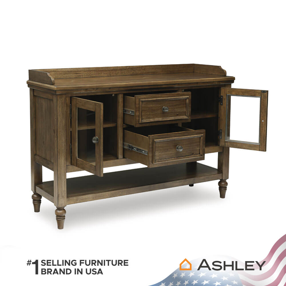 ตู้เตี้ยบานผสม ASHLEY FURNITURE HOMESTORE รุ่น STURLAYNE/142 สีน้ำตาล