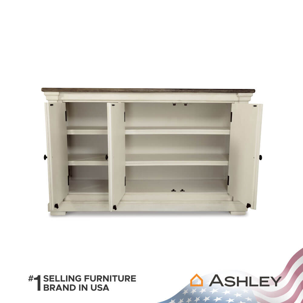 ตู้เตี้ยบานเปิด ASHLEY FURNITURE HOMESTORE รุ่น BOLANBURG/147 สีขาววินเทจ