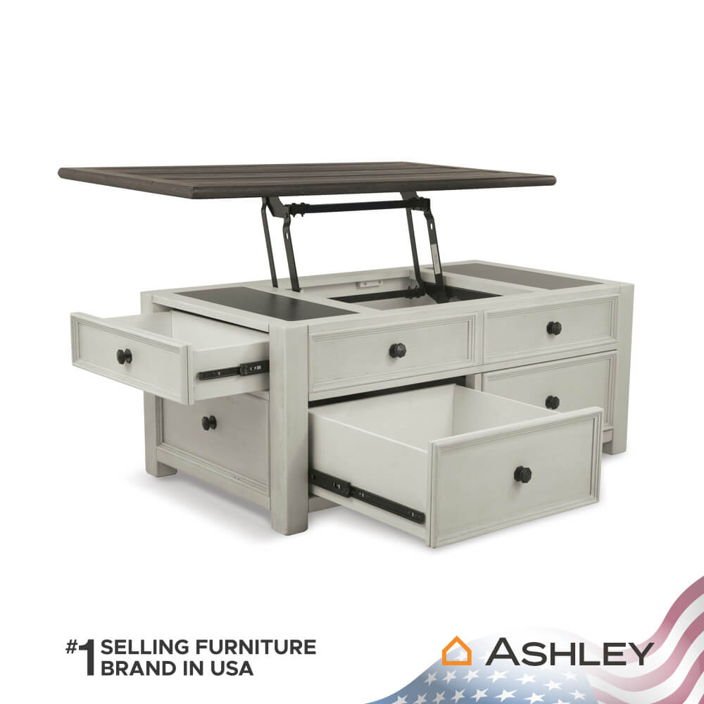 โต๊ะกลาง พร้อมลิฟท์ท็อป ASHLEY FURNITURE HOMESTORE รุ่น BOLANBURG/122 สีขาววินเทจ_3