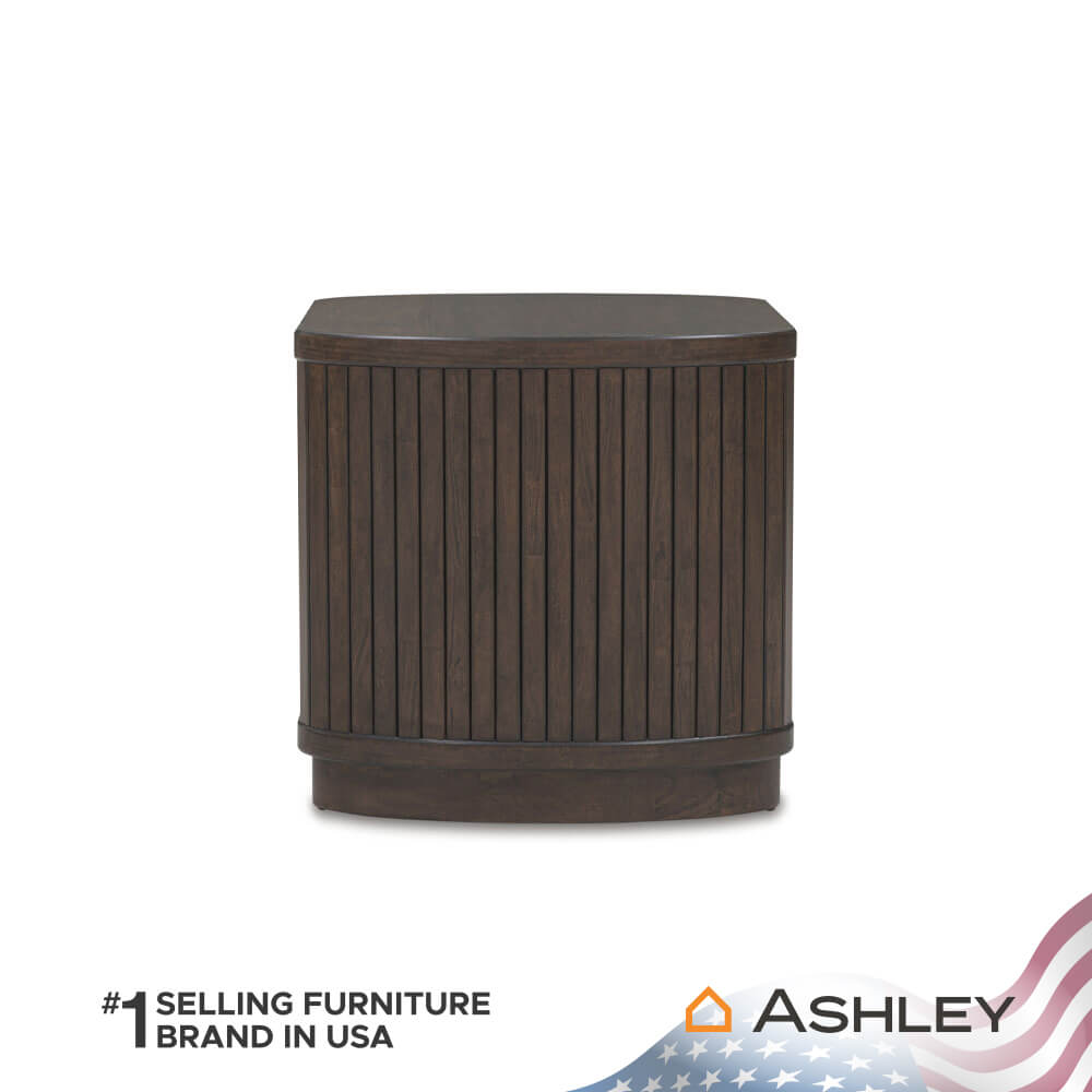 โต๊ะข้าง ASHLEY FURNITURE HOMESTORE รุ่น KORESTONE/63 สีน้ำตาลเข้ม