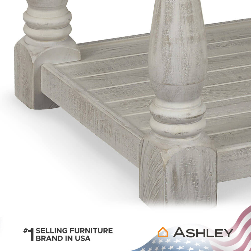 โต๊ะข้าง ASHLEY FURNITURE HOMESTORE รุ่น HAVALANCE/66 สีขาววินเทจ