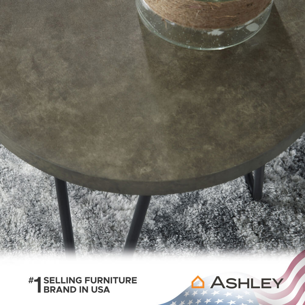 ชุดโต๊ะข้าง ASHLEY FURNITURE HOMESTORE รุ่น HADASKY/3 สีน้ำตาล_3
