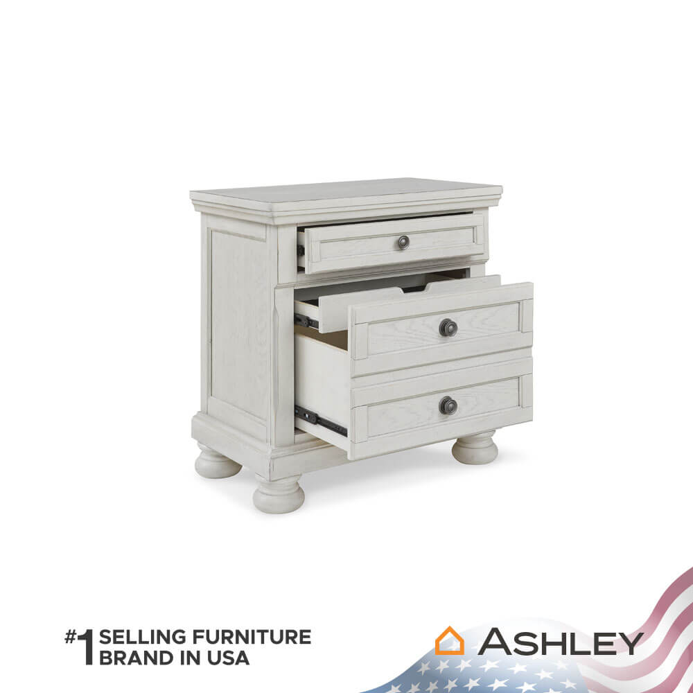 ตู้ข้างเตียง ASHLEY FURNITURE HOMESTORE รุ่น ROBBINSDALE สีขาววินเทจ_3