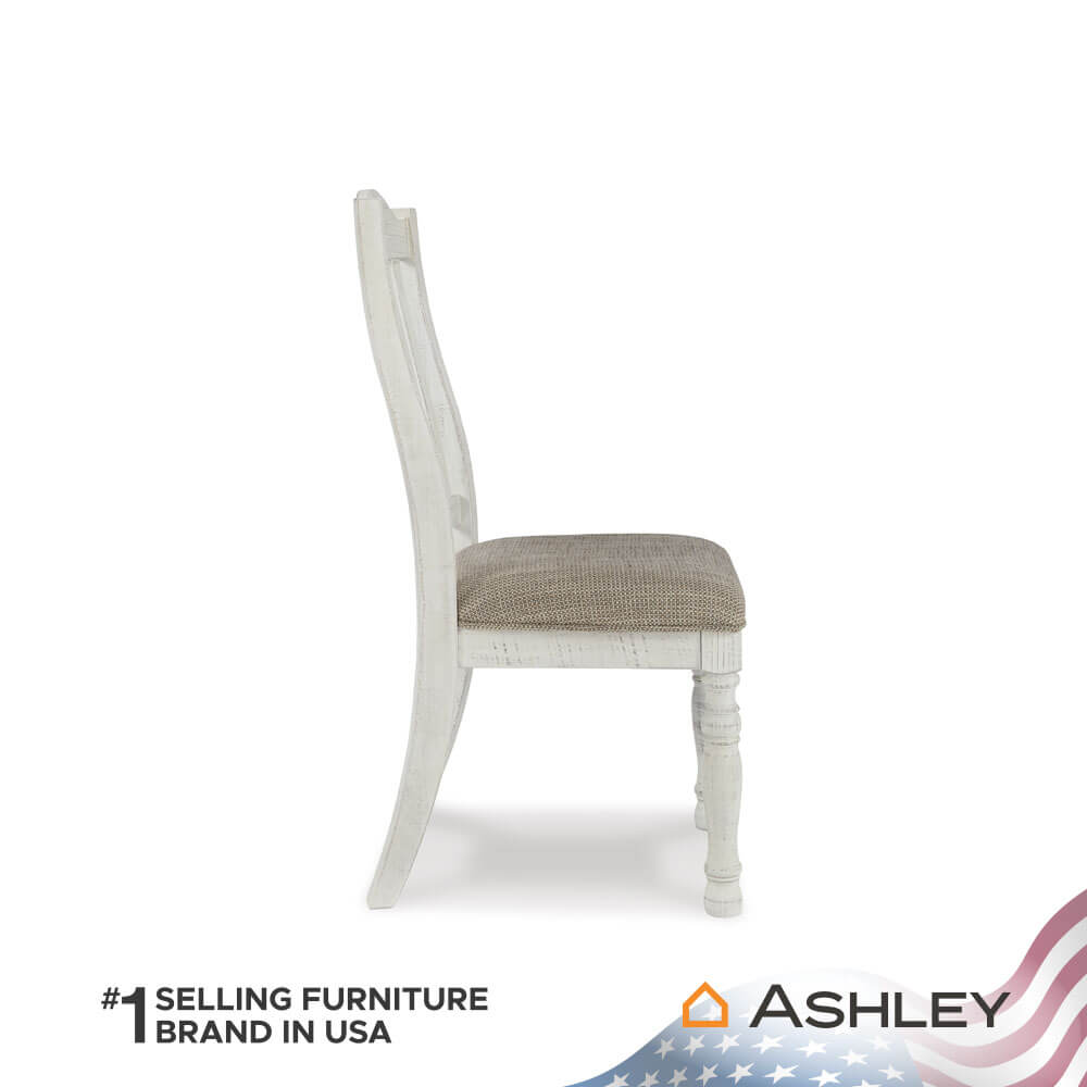 เก้าอี้ทานข้าว ASHLEY FURNITURE HOMESTORE รุ่น HAVALANCE สีขาววินเทจ_3