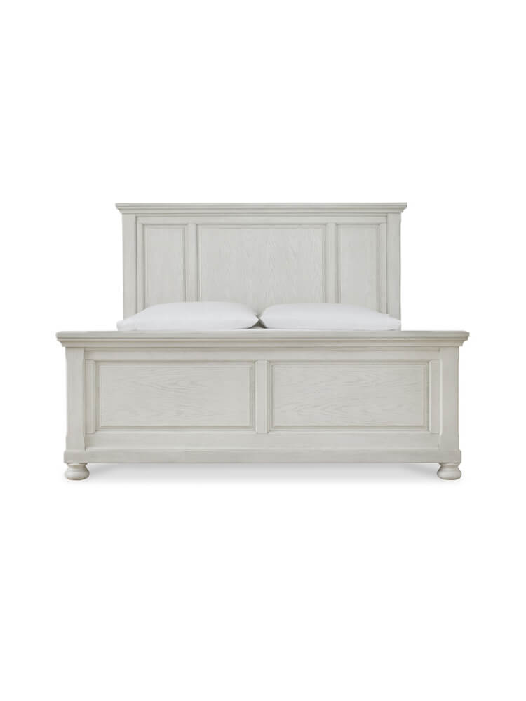 เตียงนอนขนาด 6 ฟุต ASHLEY FURNITURE HOMESTORE รุ่น ROBBINSDALE/180 สีขาววินเทจ