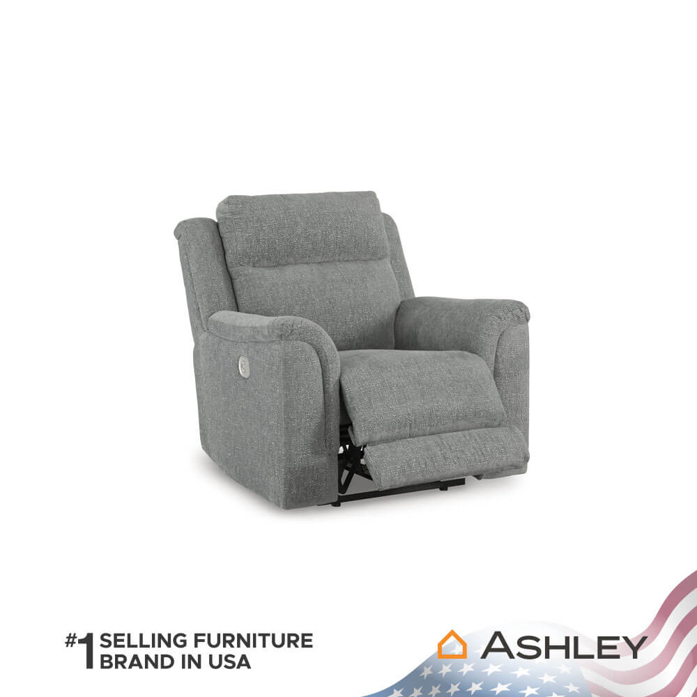 โซฟาปรับเอนนอน ไฟฟ้า 1 ที่นั่ง ASHLEY FURNITURE HOMESTORE รุ่น OVERFLOW/1RM สีเทา