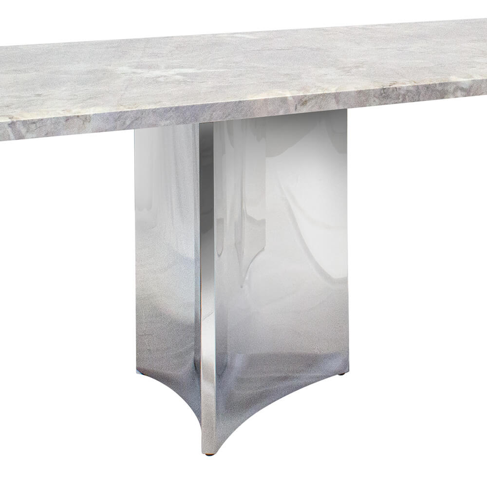 โต๊ะอาหาร CHIC REPUBLIC รุ่น AEOLUS-CH/240 MARBLE สีเทาอ่อน_4