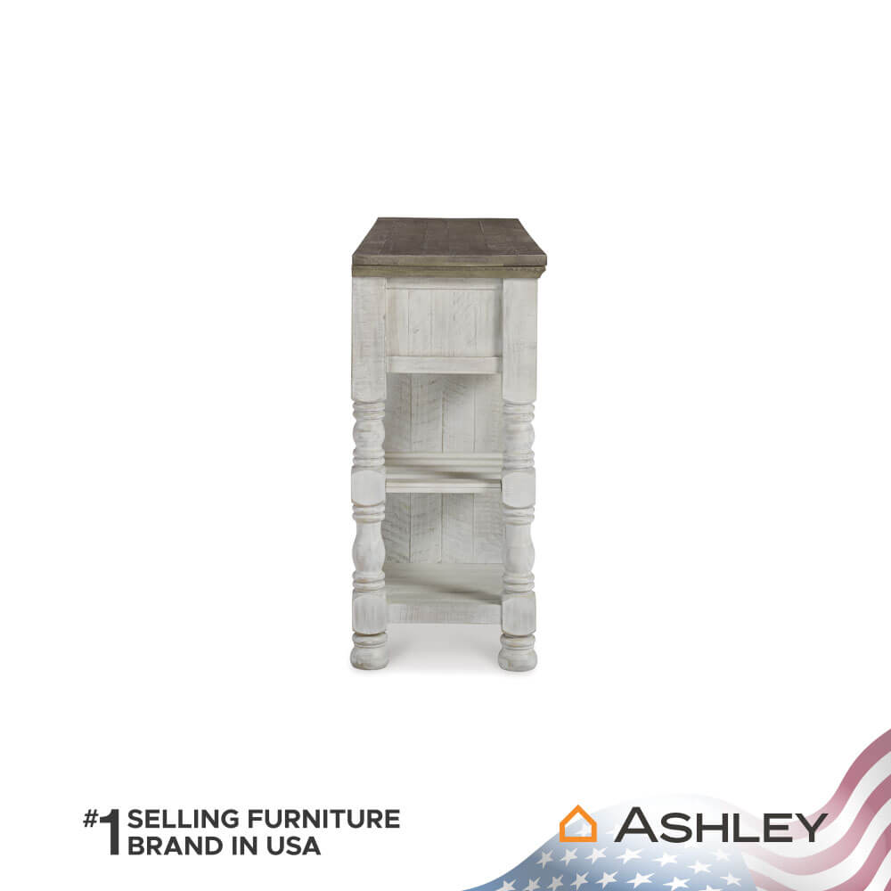 ตู้เตี้ยบานผสม ASHLEY FURNITURE HOMESTORE รุ่น HAVALANCE/170 สีขาววินเทจ