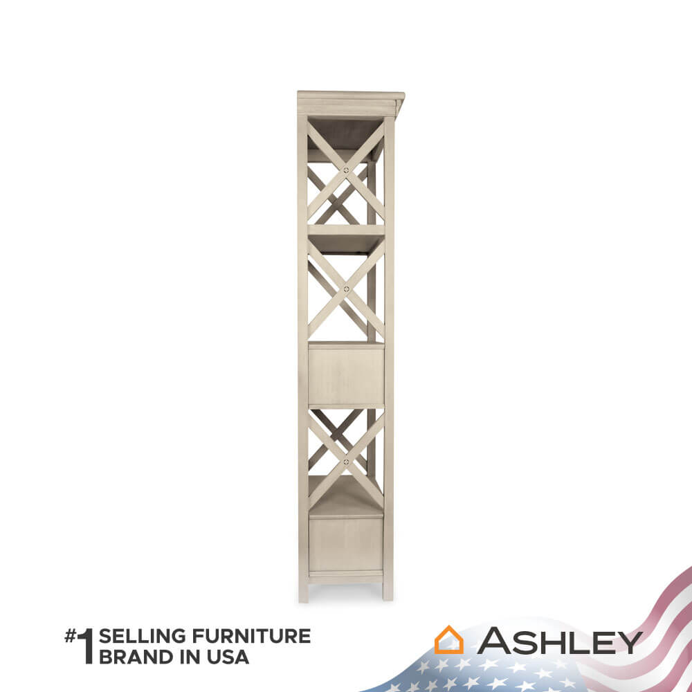 ตู้สูง บานผสม ASHLEY FURNITURE HOMESTORE รุ่น BOLANBURG/64 สีขาววินเทจ