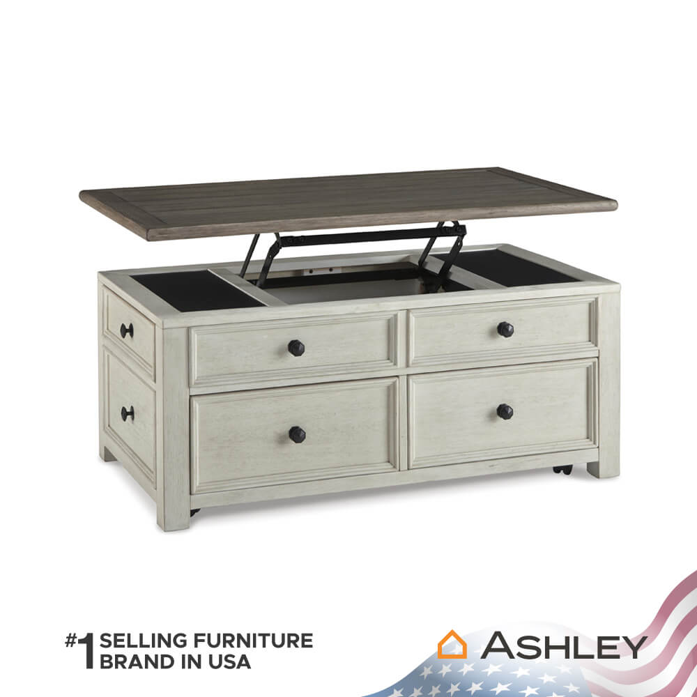 โต๊ะกลาง พร้อมลิฟท์ท็อป ASHLEY FURNITURE HOMESTORE รุ่น BOLANBURG/122 สีขาววินเทจ_4