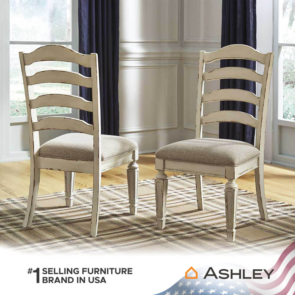 เก้าอี้ทานข้าว ASHLEY FURNITURE HOMESTORE รุ่น REALYN สีน้ำตาลอ่อน_4