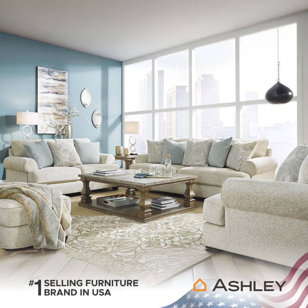 โซฟา 2 ที่นั่ง ASHLEY FURNITURE HOMESTORE รุ่น MONAGHAN/2 สีเบจ