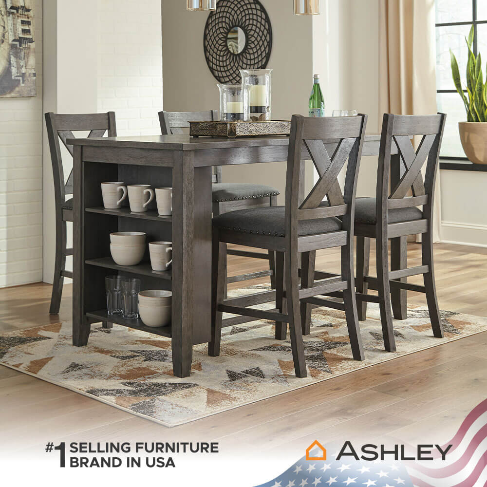 โต๊ะบาร์ ASHLEY FURNITURE HOMESTORE รุ่น CAITBROOK/152 สีน้ำตาลเข้ม