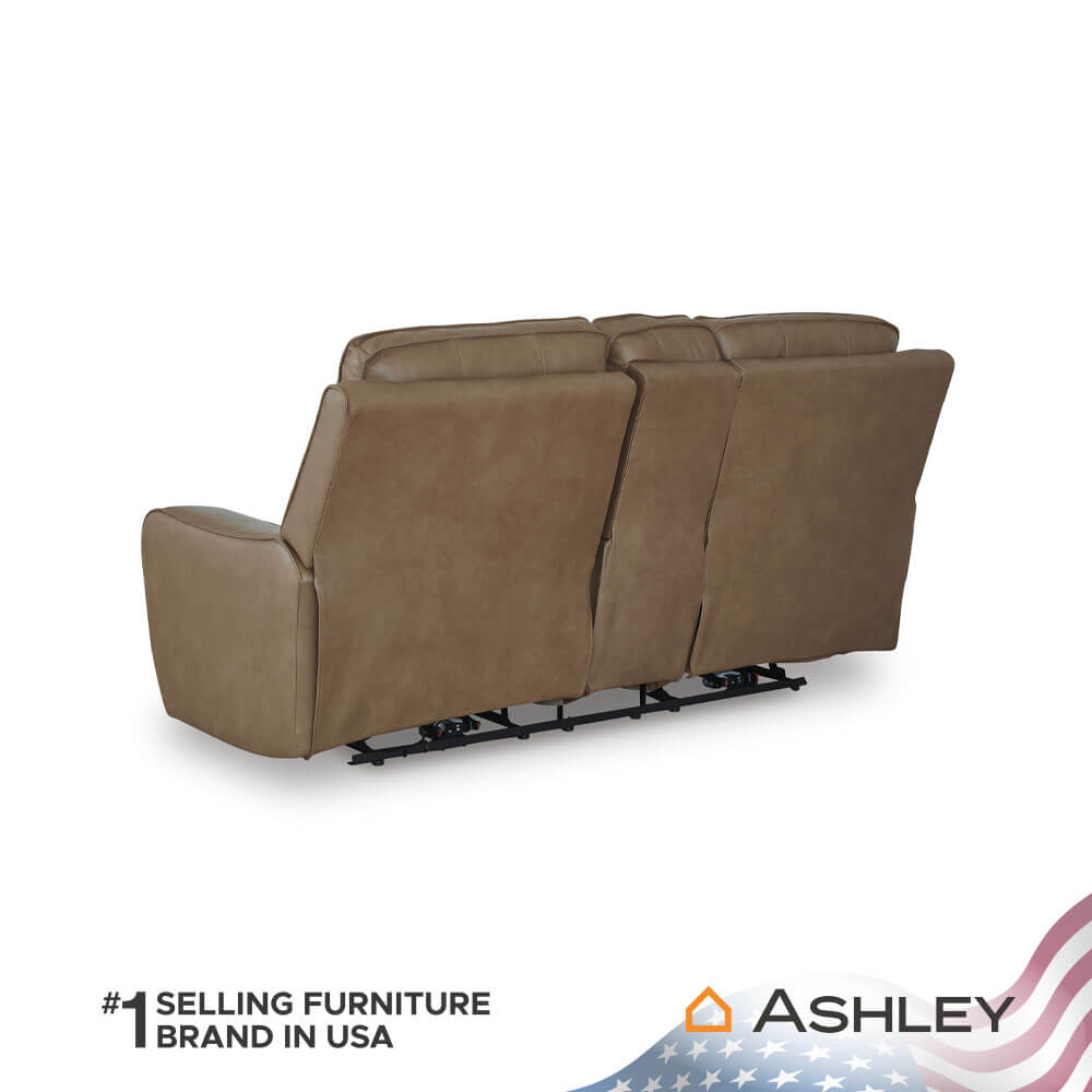 โซฟาปรับเอนนอนไฟฟ้า 2 ที่นั่งพร้อมคอนโซล ASHLEY FURNITURE HOMESTORE รุ่น SILVERBROOKE/2RRM สีน้ำตาล