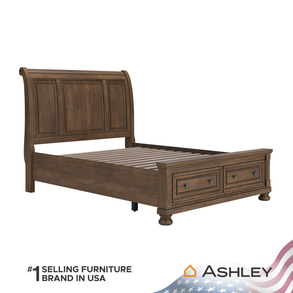 เตียงนอนขนาด 5 ฟุต ASHLEY FURNITURE HOMESTORE รุ่น FLYNNTER/150 สีน้ำตาล