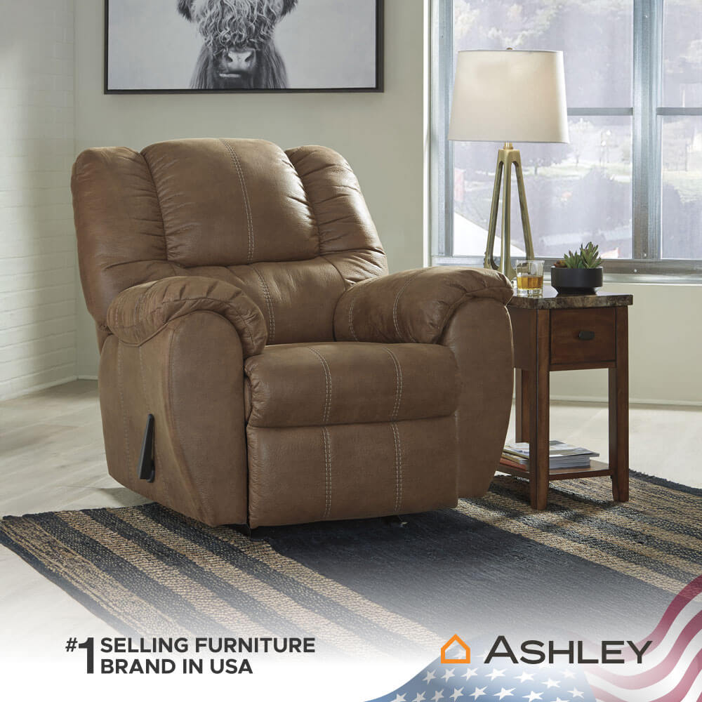 โซฟาปรับเอนนอน 1 ที่นั่ง ASHLEY FURNITURE HOMESTORE รุ่น MCGANN/1R สีน้ำตาล