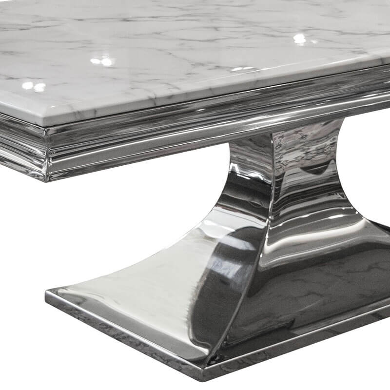 โต๊ะกลาง CHIC REPUBLIC รุ่น HERNANDEZ-CH/130 MARBLE สีขาว