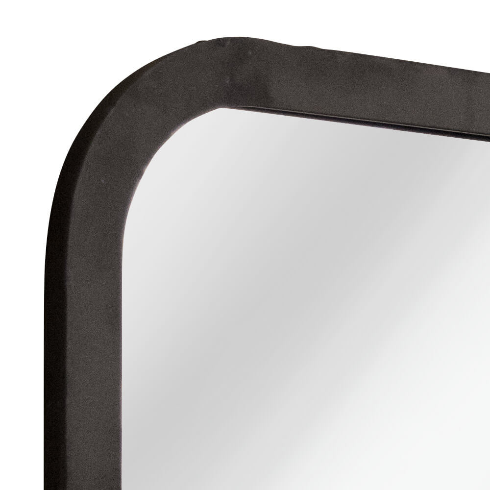 กระจกติดผนังพร้อมที่แขวน RINA HEY รุ่น MONA/30X50 สีดำ_5