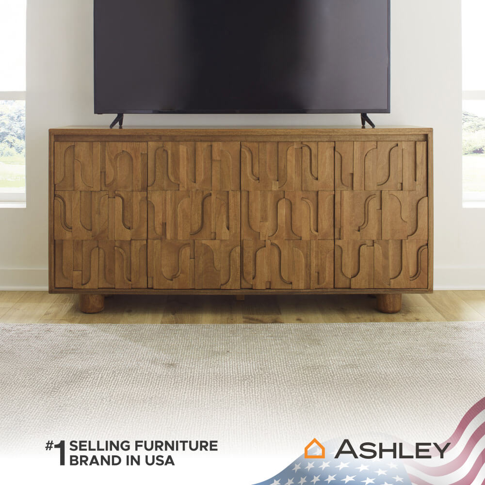 ตู้เตี้ยบานเปิด ASHLEY FURNITURE HOMESTORE รุ่น GADBURG/167 สีน้ำตาล
