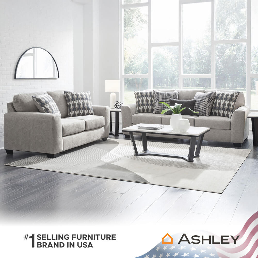 โซฟา 3 ที่นั่ง ASHLEY FURNITURE HOMESTORE รุ่น AVENAL PARK/3 สีเทาอ่อน