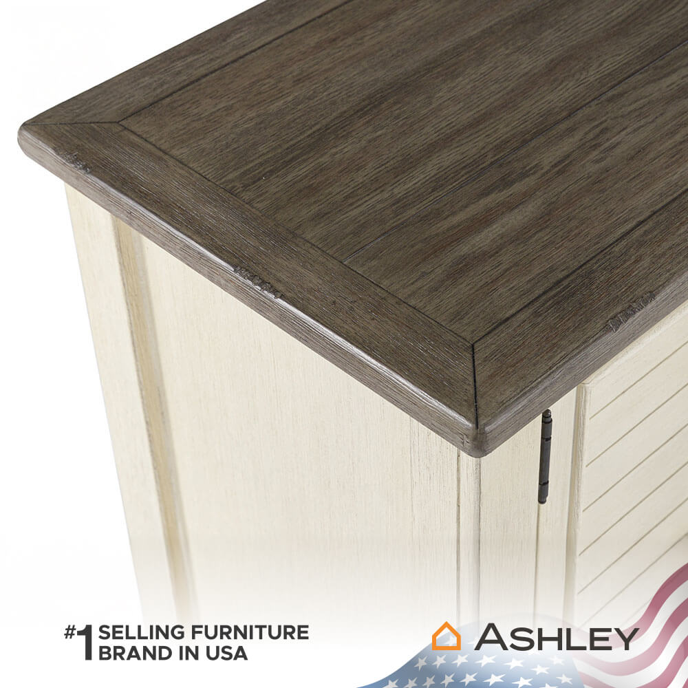 ตู้วางทีวี ASHLEY FURNITURE HOMESTORE รุ่น BOLANBURG/200 สีขาววินเทจ