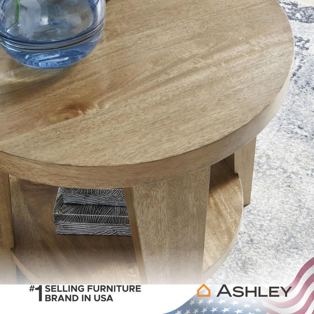 โต๊ะข้าง ASHLEY FURNITURE HOMESTORE รุ่น KRISTILAND/66 สีน้ำตาลอ่อน