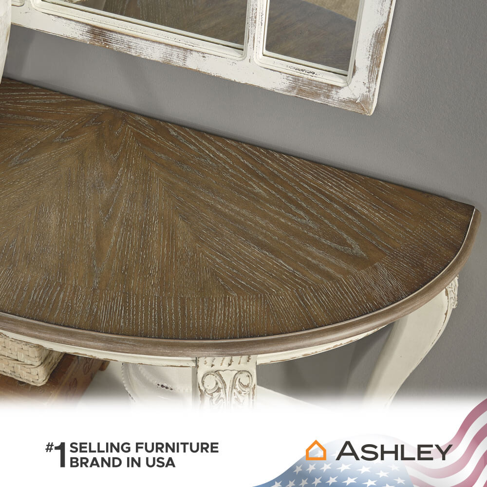 โต๊ะคอนโซล ASHLEY FURNITURE HOMESTORE รุ่น REALYN/121 สีขาววินเทจ