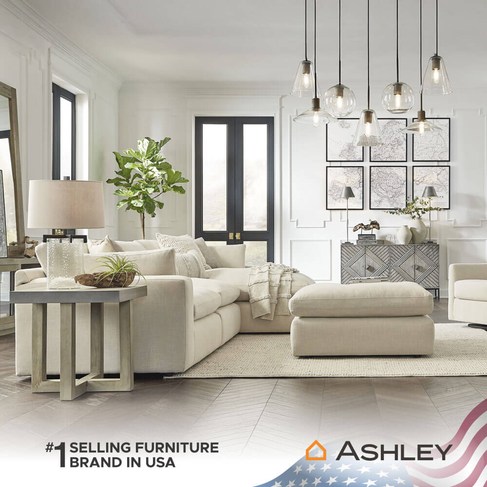 โซฟาตัว L ด้านซ้าย ASHLEY FURNITURE HOMESTORE รุ่น ELYZA/L สีเบจ