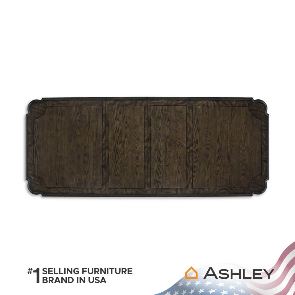 โต๊ะอาหาร ปรับขนาดได้ ASHLEY FURNITURE HOMESTORE รุ่น MAYLEE/183-275 สีน้ำตาลเข้ม