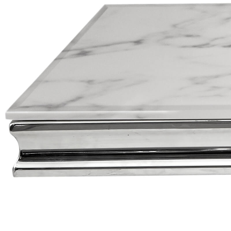 โต๊ะกลาง CHIC REPUBLIC รุ่น MENDIOLA-CH/130 MARBLE สีขาว