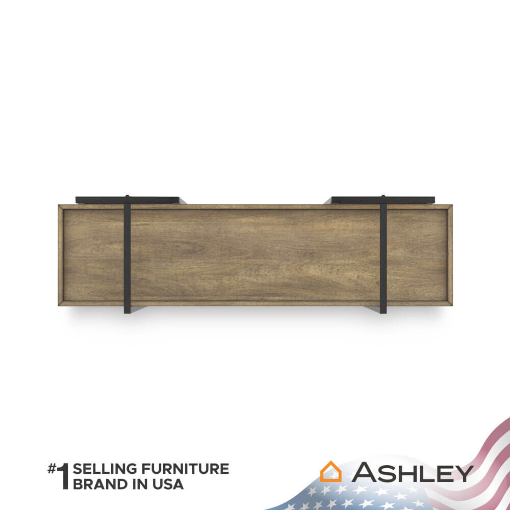 ชั้นวางหนังสือ ASHLEY FURNITURE HOMESTORE รุ่น MONTIA สีดำ