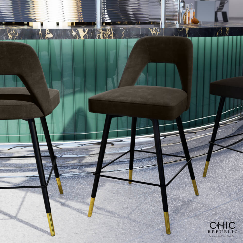 เก้าอี้บาร์ CHIC REPUBLIC รุ่น KRYSTEN/65 สีน้ำตาลเข้ม_8