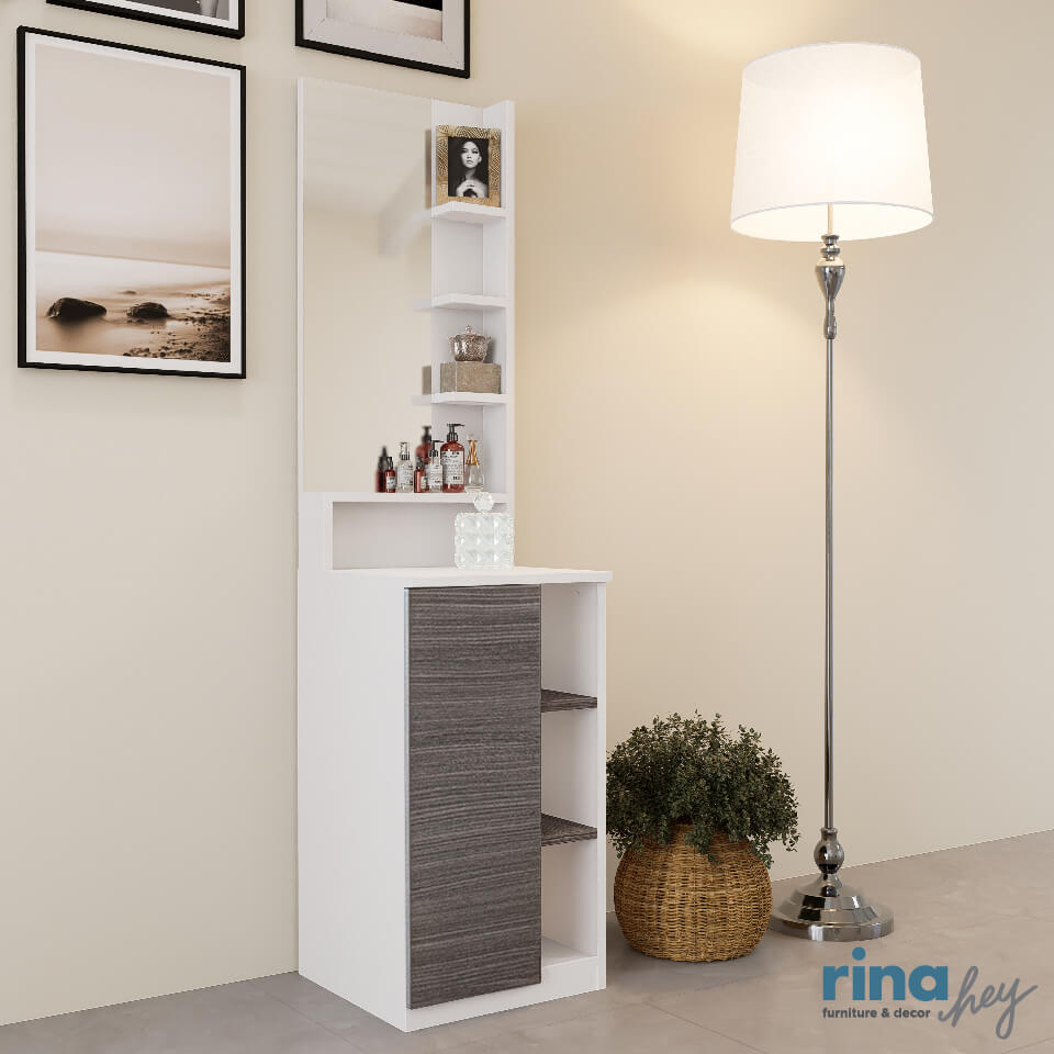 โต๊ะเครื่องแป้ง RINA HEY รุ่น KAMU/40 สีขาว