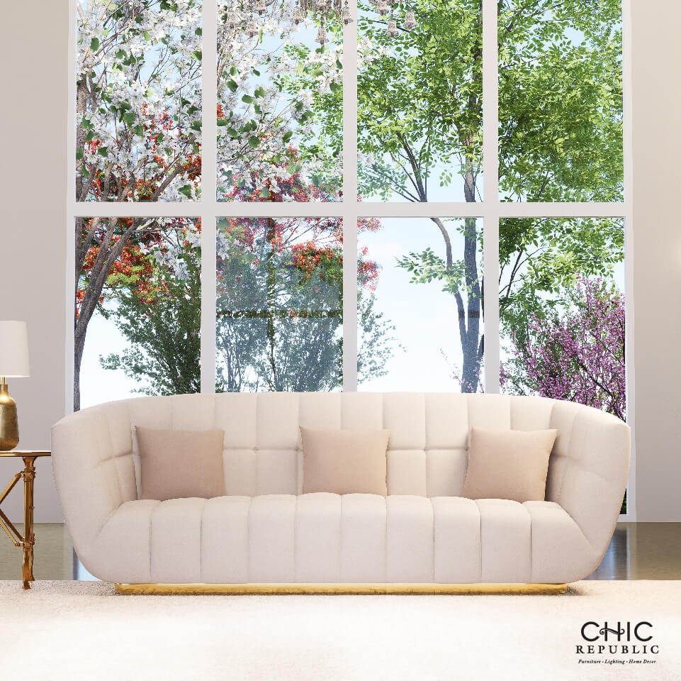 โซฟา 3 ที่นั่ง CHIC REPUBLIC รุ่น VIVO/3 สีครีม