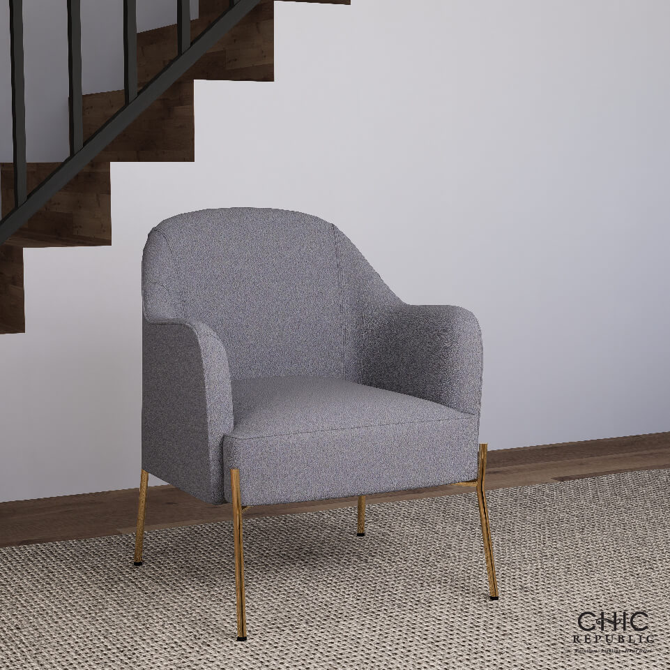 โซฟา 1 ที่นั่ง CHIC REPUBLIC รุ่น HARVILL/1 สีเทาเข้ม