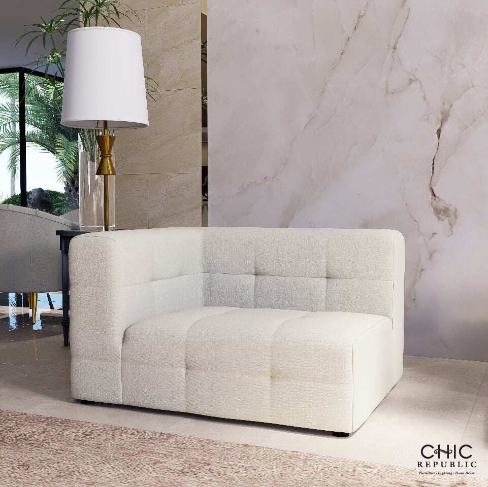 โซฟาเข้ามุมด้านขวา CHIC REPUBLIC รุ่น CHRISMAN/A-R สีขาว