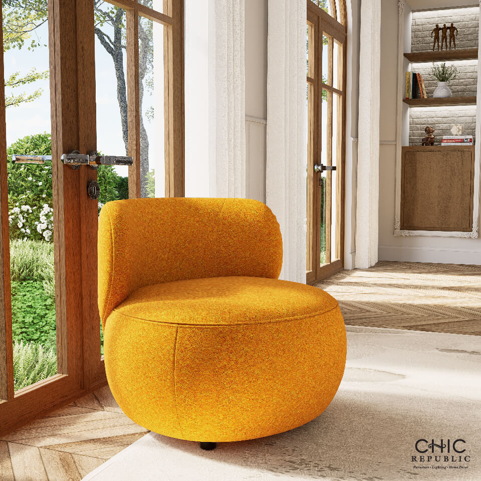 โซฟา 1 ที่นั่ง CHIC REPUBLIC รุ่น MALTA/1 สีเหลือง
