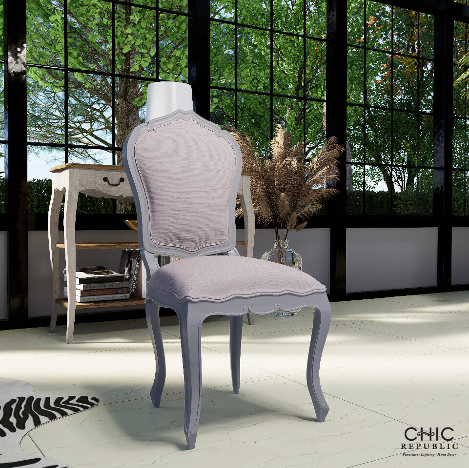 เก้าอี้รับประทานอาหาร CHIC REPUBLIC รุ่น CREEK สีเทาวินเทจ