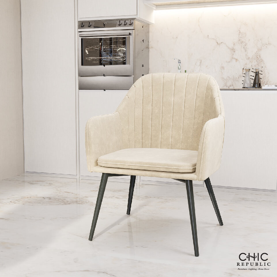 เก้าอี้รับประทานอาหาร CHIC REPUBLIC รุ่น AMARNA สีน้ำตาลอ่อน