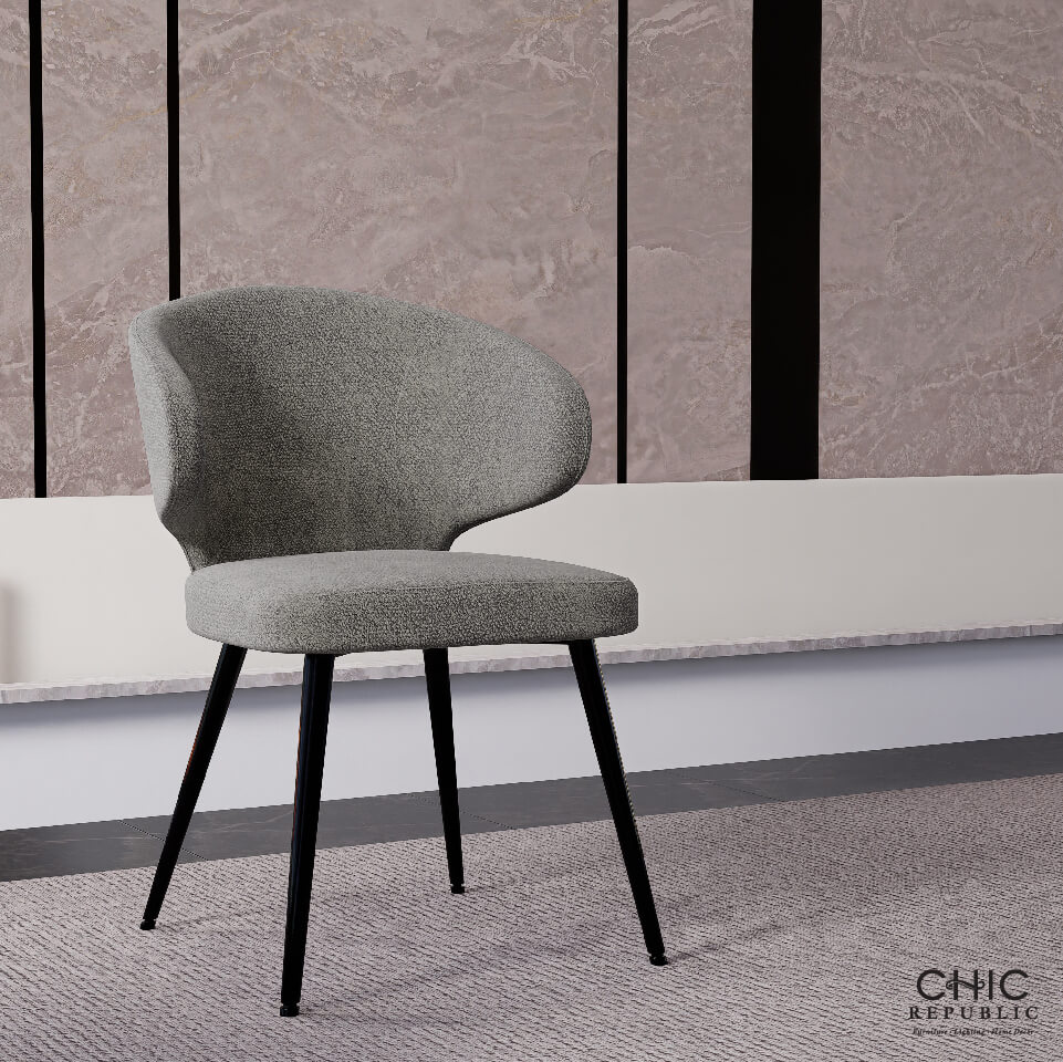 เก้าอี้รับประทานอาหาร CHIC REPUBLIC รุ่น OLIVER สีเทา