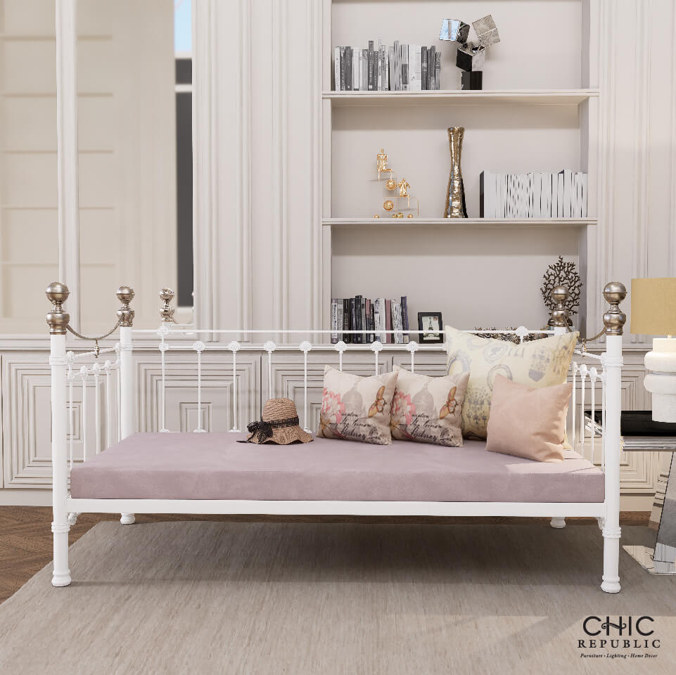 โซฟาเบดพร้อมเบาะ CHIC REPUBLIC ELIZABETH สีขาว