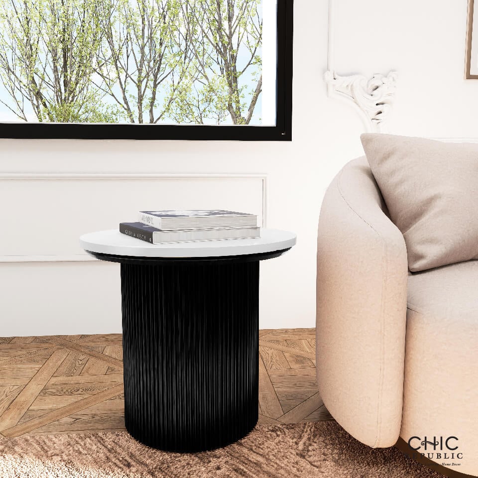 โต๊ะข้าง CHIC REPUBLIC รุ่น CREST/55-CP สีขาว_6