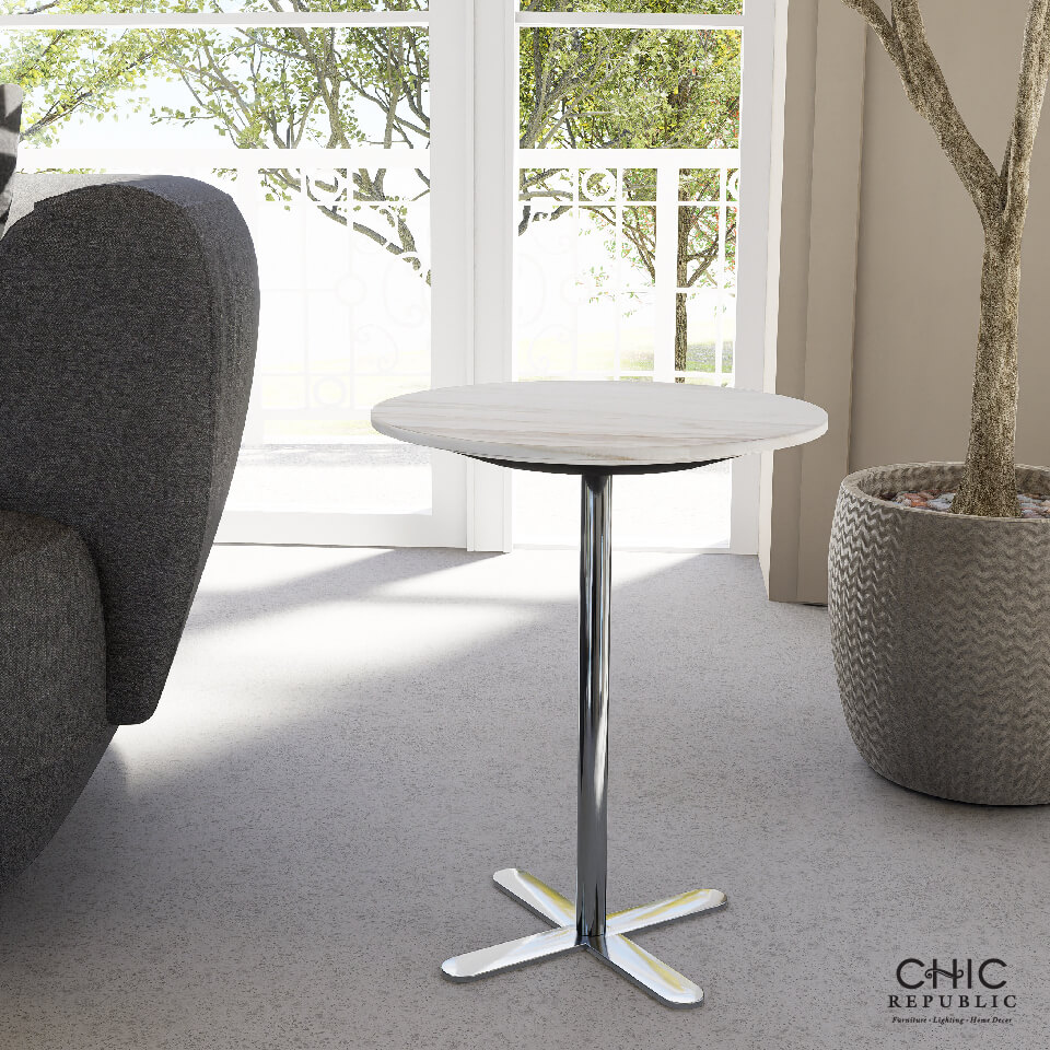 โต๊ะข้าง CHIC REPUBLIC รุ่น TERNI-CH/40 สีขาว