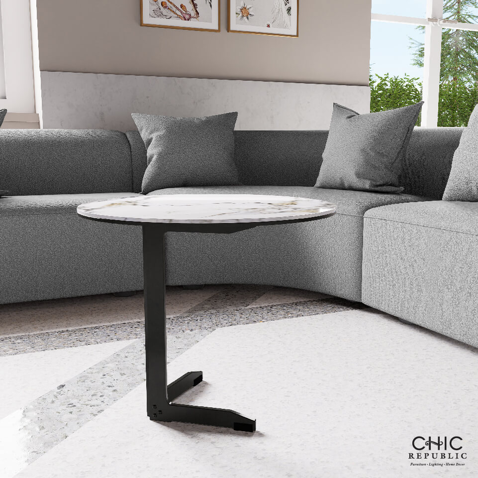 โต๊ะข้าง CHIC REPUBLIC รุ่น NAPLES/60 สีขาวฟลอเรนซ์