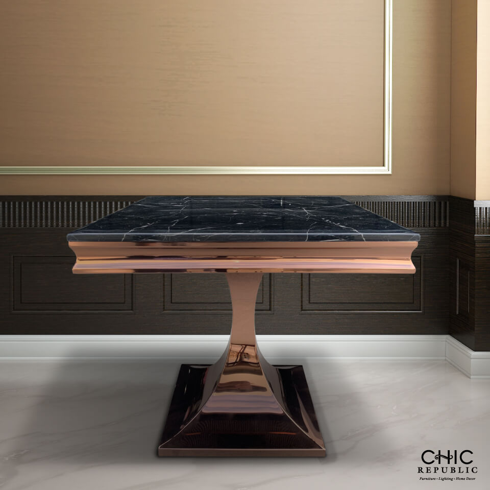 โต๊ะข้าง CHIC REPUBLIC รุ่น HERNANDEZ-RG/60 MARBLE สีดำ