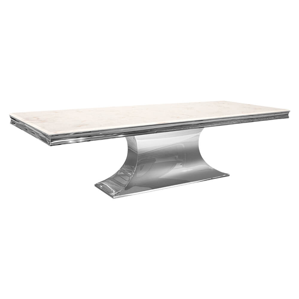 โต๊ะอาหาร CHIC REPUBLIC รุ่น HERNANDEZ-CH/300 MARBLE สีขาว
